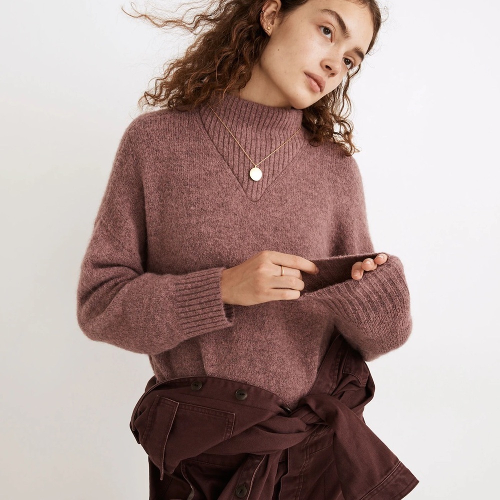 Madewell Dillon Mockneck Pullover Sweater‎